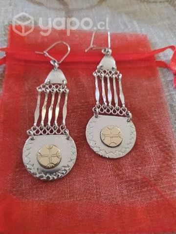 Aros de Plata Alemana Alpaca - Imagen 2