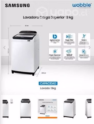 Lavadora samsung 13kl