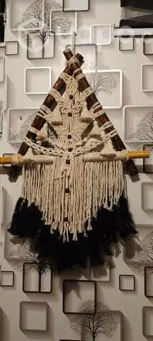 Artesanía. En. Macramé con hilo de algodón