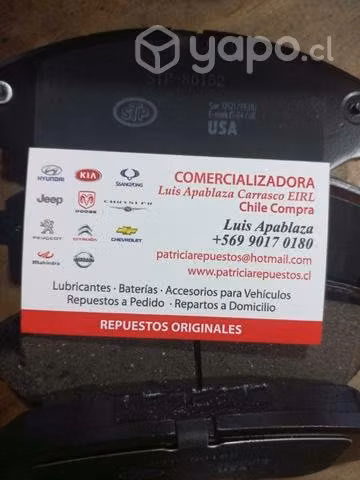Pastillas freno ford ranger 2.5 2012 al 2014
