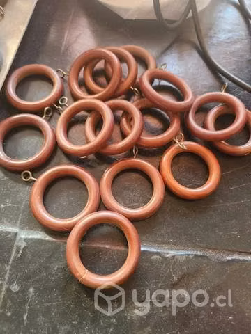 Argollas para cortinas 15 un de 20mm $ 5000