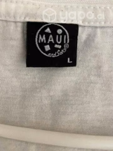 Polera blanca Maui & Sons talla L
