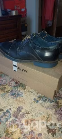 Zapatos Guante Cuero Azul N43 - Imagen 4