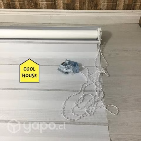 A la venta cortinas roller duo 135cm blanco