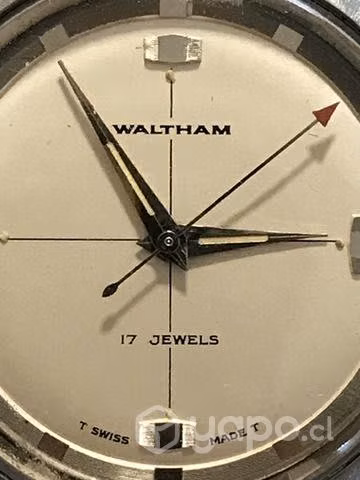 Antiguo Reloj Waltham, Caja De Acero