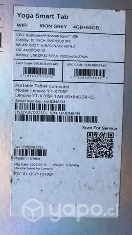 Tablet lenovo yoga