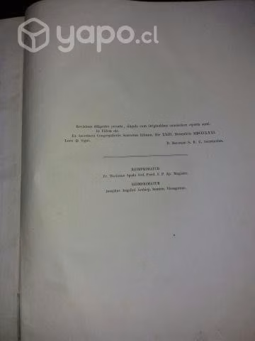Missale Romanum en Latin de 1875