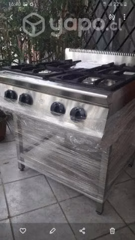 Anafe industrial a gas 4 platos