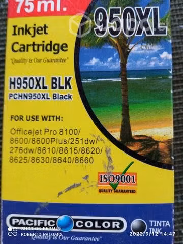 Tinta HP 950xl black alternativa de alta
