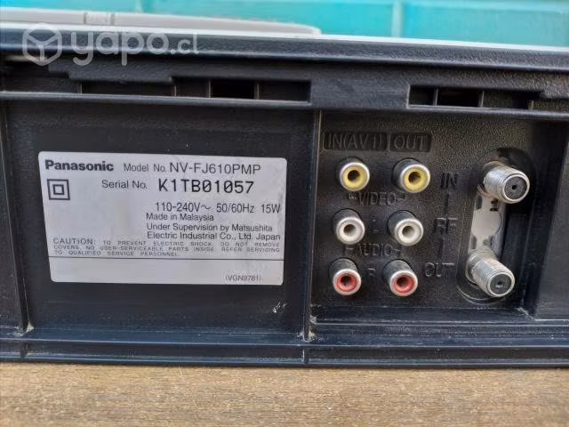 Panasonic vhs player NV-FJ610 6 head hi fi