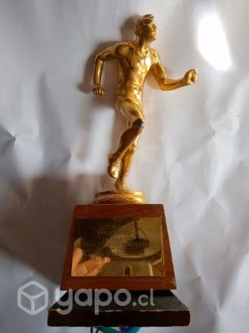 Figura corredor metálica, trofeo - Imagen 5