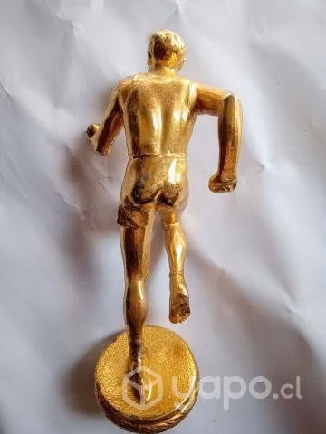 Figura corredor metálica, trofeo - Imagen 3