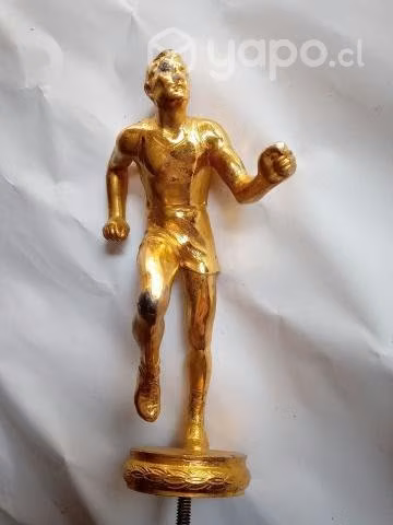 Figura corredor metálica, trofeo - Imagen 2