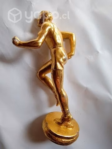 Figura corredor metálica, trofeo - Imagen 4