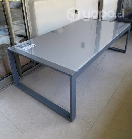 Mesa de centro terraza con vidrio templado. NUEVA
