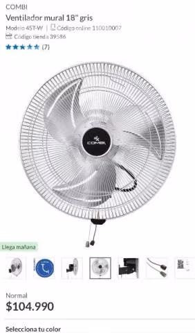 Ventilador de muro