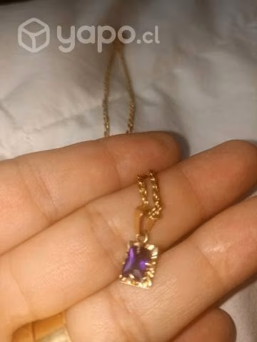 Cadena Tourbillon y colgante 18 k