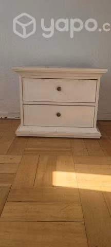 Velador mesa de luz blanco