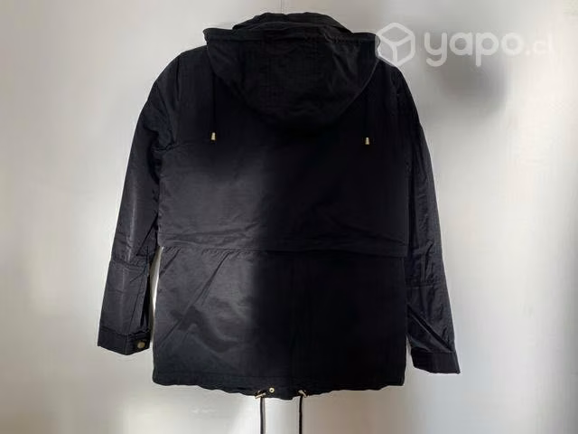 Impermeable negro con gorro y vest Foster - Imagen 6