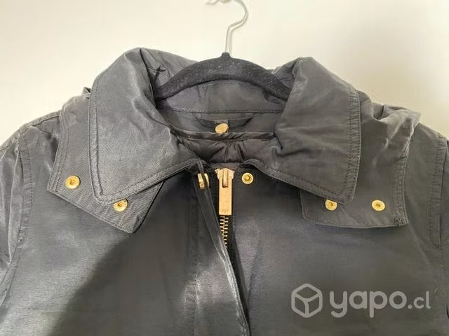 Impermeable negro con gorro y vest Foster - Imagen 2