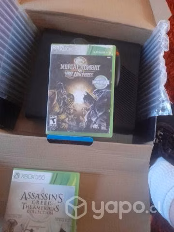 Consola xbox 360 + kinect + juegos