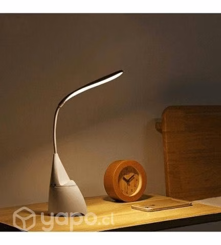 Lampara Recargable Táctil 3 Color Parlante Soporte
