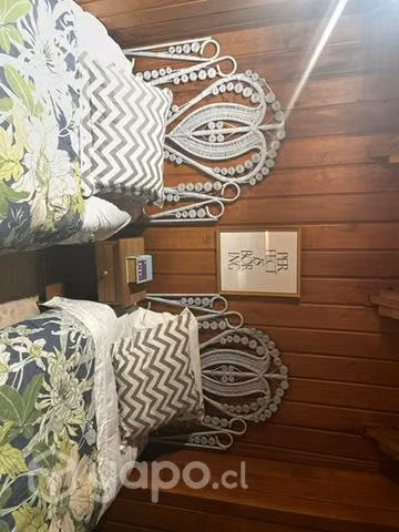 1 respaldo mimbre cama 1,5 plaza