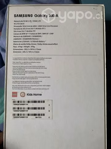 Tablet samsung galaxy tab a