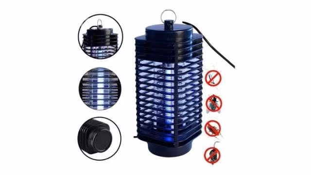Lampara Mata Mosquitos Moscas Zancudos Con Luz Uv