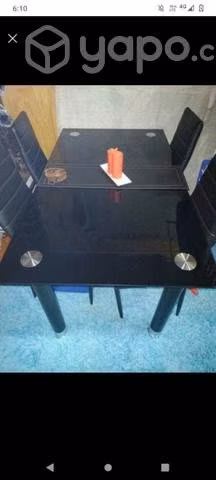 Comedor 6 sillas vidrio
