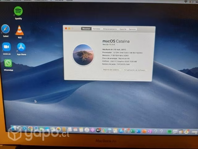 Mac Book Air 13.3 Pulgadas Año 2020 (Modelo 2017) - Imagen 4