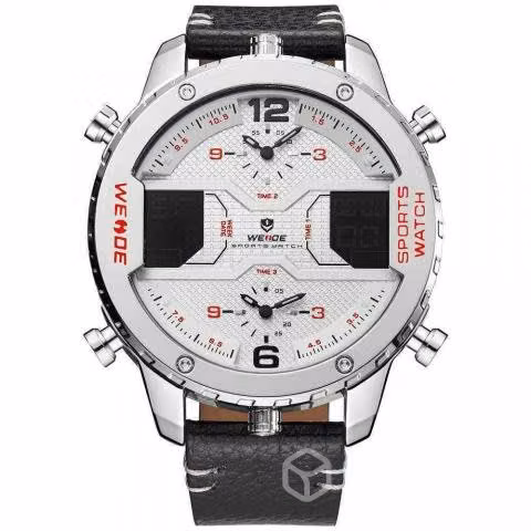 Reloj WEIDE alarma semana reloj para hombre 3 time