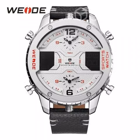 Reloj WEIDE alarma semana reloj para hombre 3 time