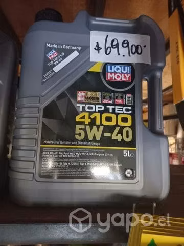 Aceite 5w40 liqui moly bidón 5 litros