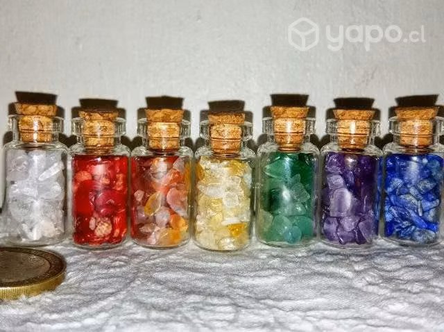 Botellitas purificadoras de los 7 chakras