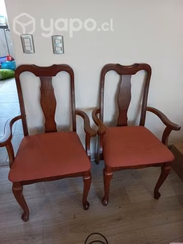 Comedor mesa extensible 6 sillas 2 sitiales - Imagen 2