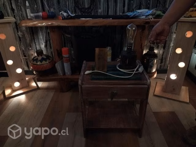 Lámpara vintage mas velador