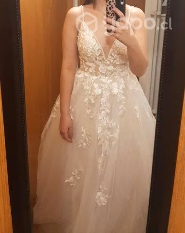 Vestido de Novia Talla S - Imagen 3