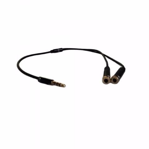Splitter stereo 3.5mm plug 2 salidas, 23cm - Imagen 2