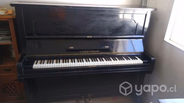 Piano vertical alemán Carl Mand Coblenz - Imagen 3