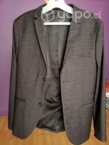 Vestón de hombre negro h&m + corbata negra