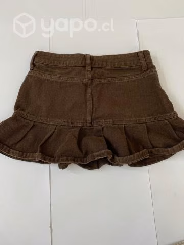 Falda color marron - Imagen 3