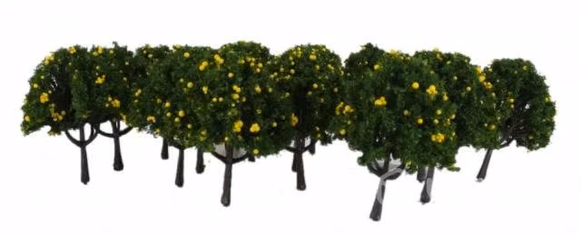 Maqueta 20 Árboles (limoneros), Diorama O Tren 6 C