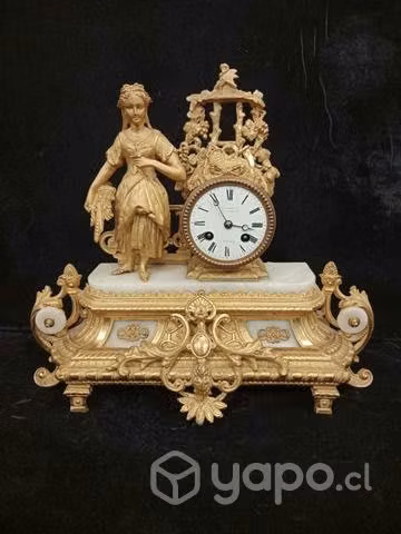 Reloj de sobremesa de bronce ormolu - Imagen 2