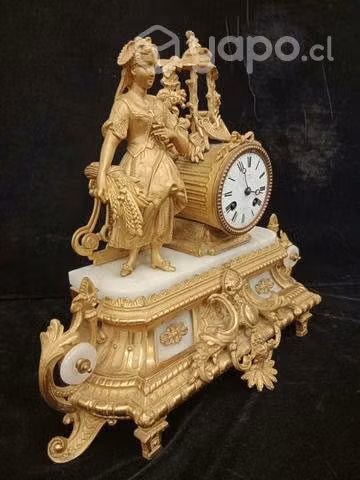Reloj de sobremesa de bronce ormolu - Imagen 5