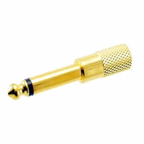 Adaptador audio 6.5 macho a 3.5 hembra. mono