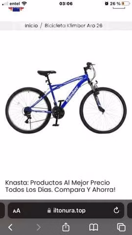 Bicicleta aro 26 - Azul