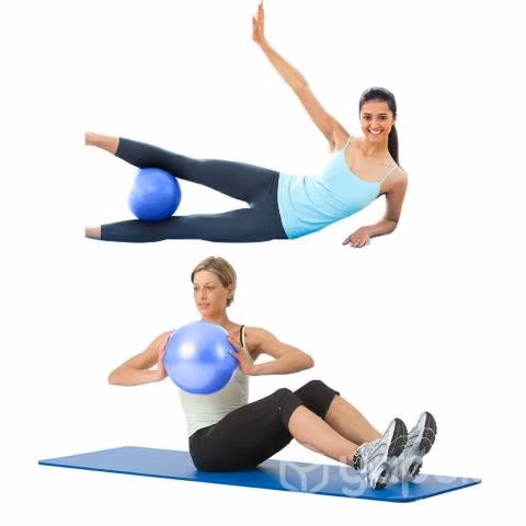 Pelota de Yoga Deportes Pilates Pequeña Azul