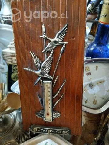 Antiguo termómetro con figura ,vintage ,decoracion