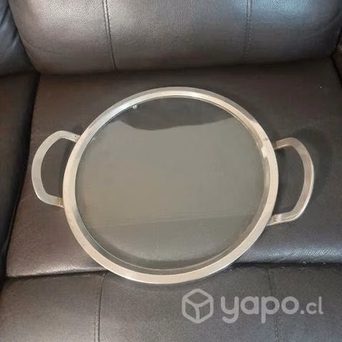 Bandeja de plaque y vidrio grueso